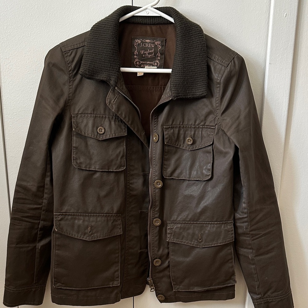 J. Crew Women’s Washed and Aged Utility Jacket
